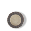 Sauce Dish Crimp Beige/Black 3.5"