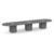 16' Classic Racetrack Conference Table with Cube Base - Newport Gray