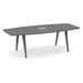 SIGBS4236N-WOOD - 8 ft. Signature Boat Shape Conference Table With Wood VA Legs