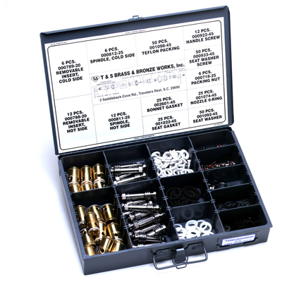 T&S Brass B-7K Eterna Spindle Master Kit Right & Left Eternal Inserts