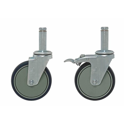 Quantum WR-00H Casters Set of (4) 5" Swivel (2 with Brakes)