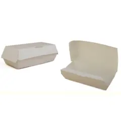 0715 SOUTHERN CHAMPION PAPERBOARD SANDWICH CLAMSHELL WHITE 7X3X2.63 500/CS