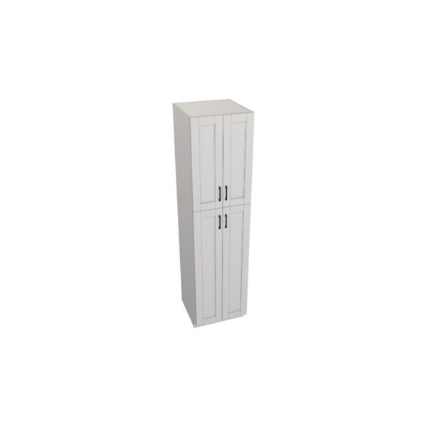 Hampton Pure White Box   Utility Cabinet Kit - 24” X 96”H X 24”D
