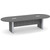 10' Classic Racetrack Conference Table with Accent Base - Newport Gray Top, Silver Base