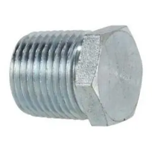 Hex Head Plug, 1/8 in MPT, Steel