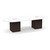 10' Classic Racetrack Conference Table with Cube Base - White Top, Espresso Base