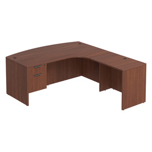 CLALD2009 Right Radius L-Shape Typical 71" X 78" Desk- Cherry