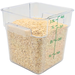 FSE 373-FC4C Food Container 4 Qt. Square Clear NSF