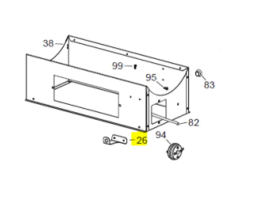 Veloci Heater Replacement Power cord support