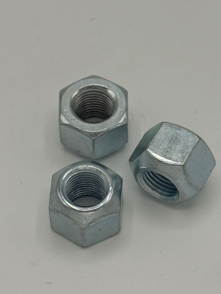1/2" - 20 HEX WHEEL NUT 90 DEGREE FACE SAE J995 GR 8 10B21 ZINC TRIVALENT CLEAR PER PRINT