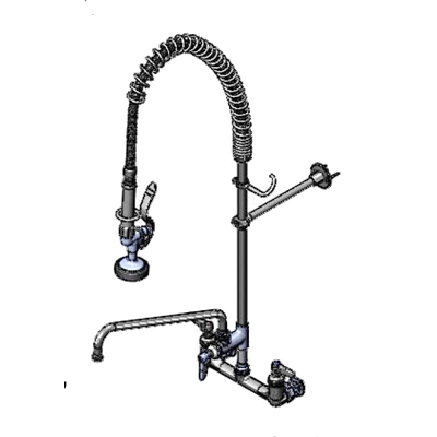 T&S Brass B-0133-01-36H Pre-Rinse Unit 8" Wall Mount