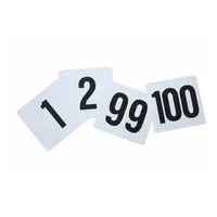 Winco TBN-100 Each Set Includes Numbers: 1-100 Table Numbers Set
