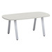 SIGAR7635N - 6 ft. Arena Conference Table w/Silver Metal VA Leg