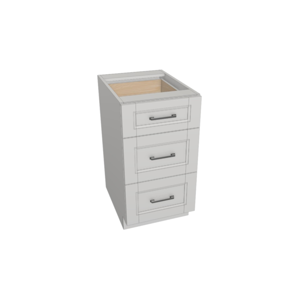 Vail Pure White Box  Vanity  Drawer Base Kit - 18"X 34 1/2”H X 21”D