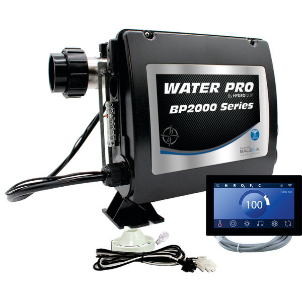 Water Pro BP2000 Series Retro-Fit Spa Control 5.5kW Slide Heater SpaTouch3+ Panel 50-BP2-S3P-55-S