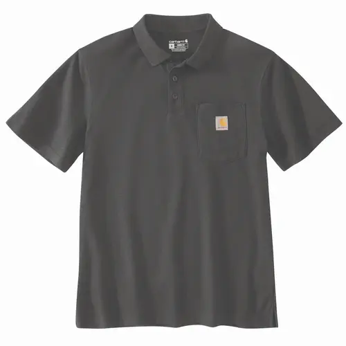 CARHARTT 106685 - LOOSE FIT MIDWEIGHT SHORT-SLEEVE POCKET POLO - Carbon Heather