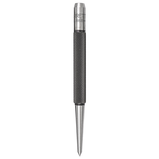 STARRETT 816B Prick Punch, 4" X 1/8" Point