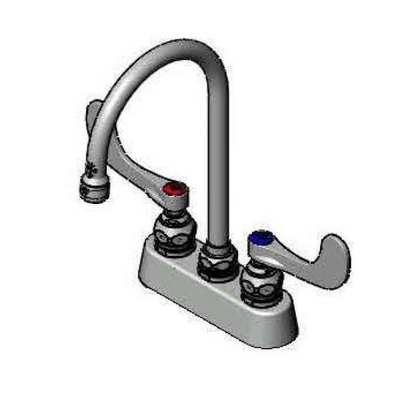 T&S Brass B-1140-WH4 Workboard Mixing Faucet Deck Mount