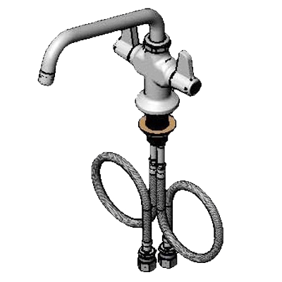 T&S Brass 5F-2SLX08 Equip Faucet 8" Swing Nozzle