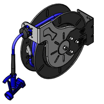 T&S Brass B-7242-05 Hose Reel System Open