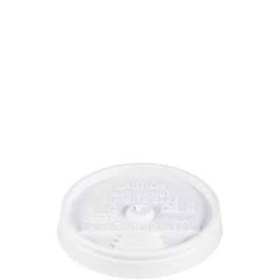 Dart Slip-Thru, White 8 oz Lids