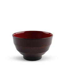 Bowl Soup Ransuji Woodgrain Lacquered 