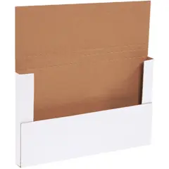 14-1/8 X 8-5/8 X 1 ECT32B WHITE EASY FOLD MAILERS  50/CS  M1491