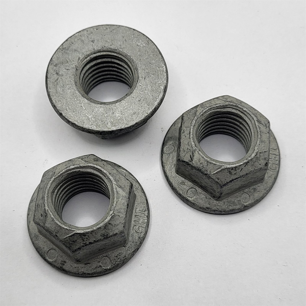 5/8" - 11 HEX FLANGE LOCK NUT ALL METAL TOPLOCK IFI GR G MAGNI 501 GREY WITH LUBRICANT