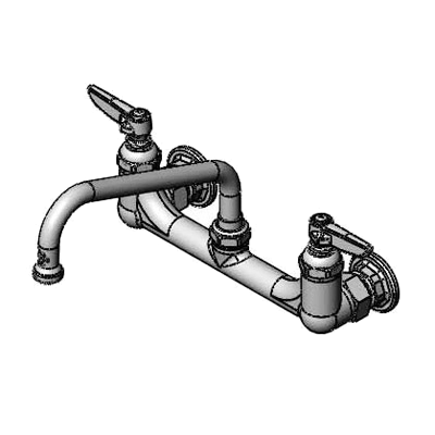 T&S Brass B-2414 Sink Mixing Faucet Wall Mount