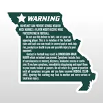 Custom Football Warning Label Decals