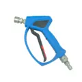 MTM Hydro SGS28 Blue Spray Gun, 4000 PSI, 12 GPM, Live Swivel, SS PRIMA Fittings Installed