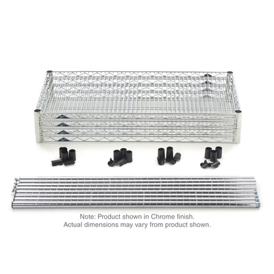 Metro EZ1836NK3-4 Super Erecta Convenience Pak Shelving Unit 36"W X 18"D X 74"H Wire Shelves