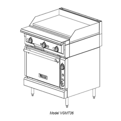 Vulcan VGMT36S V Series Heavy Duty Range Gas