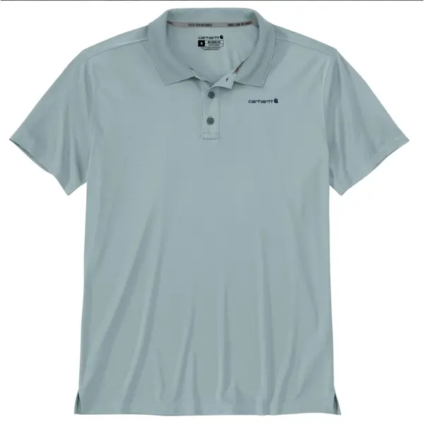 CARHARTT 106901 - Force Sun Defender Relaxed Fit Lightweight Short Sleeve Polo - Smoke Blue