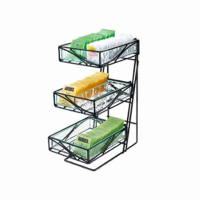 Cal-Mil 1235-TEA 7-1/2"W x 14-1/2"D X 18"H Glacier Tea Center