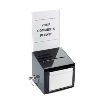 Cal-Mil 390 7" x 7" x 16"H Suggestion Box