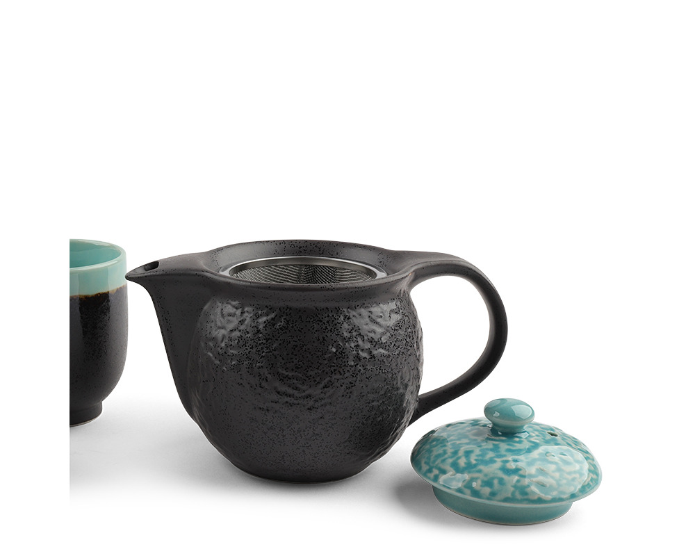 Tea Set Turquoise Sky