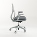58811 KONFURB NUVÉ CHAIR - White Frame w/Charcoal Seat