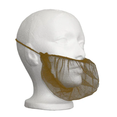 Beard Cover - Honeycomb Mesh - Polyester - Brown