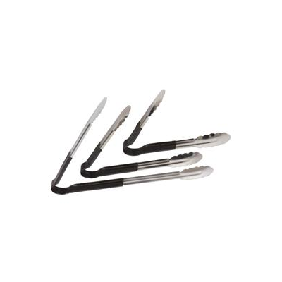 Winco 12" Black-Handled Tong