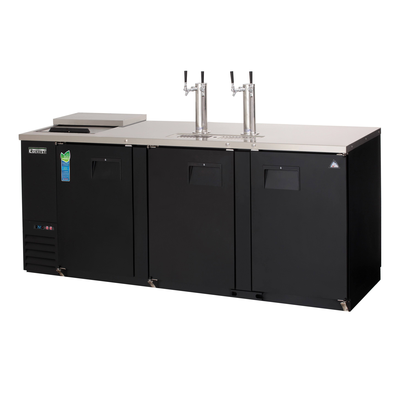 Everest EBD4-CT Draft Beer Dispenser 2 Tower 4 Taps Club Top, 115v, NSF - 32 cu. ft.