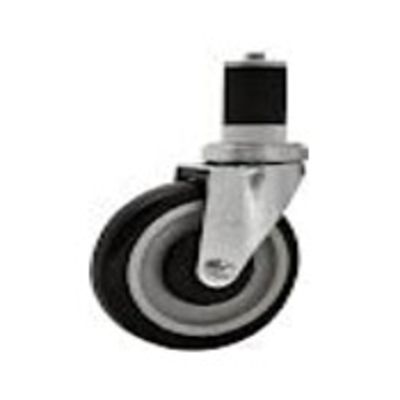 Caster Depot 130312UPBSE46-B Rubber Expansion Stem Swivel Caster