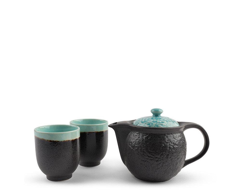 Tea Set Turquoise Sky