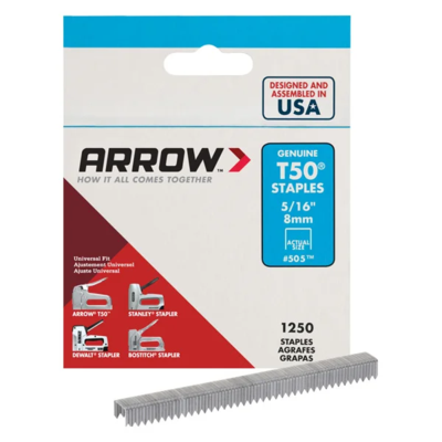 Staples - T50 Series - 5/16" - Arrow