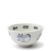 Bowl Rice Blue Cats