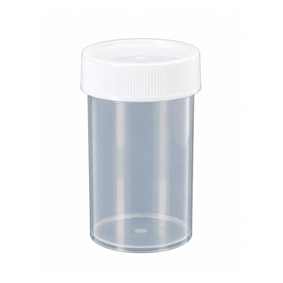 Jar - Plastic - Straight-Sided - 8 oz - With Lid