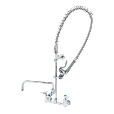 T&S Brass B-0152-14-CRBCT EasyInstall Pre-Rinse Unit 8" Wall Mount