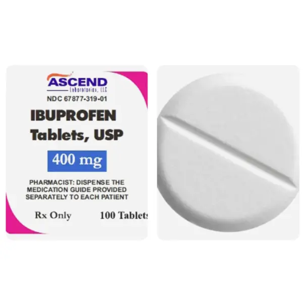Ibuprofen, Tablet, 400mg, 100/bottle (1/ea) Bottle NDC 67877031901