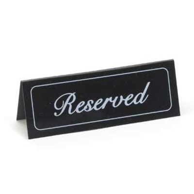 Cal-Mil 285 5-3/4" x 2"H Reserved Message Tent