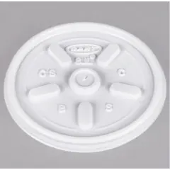 8JL DART WHITE VENTED LID FOR 8J8 DART FOAM CUP, 1000/CASE